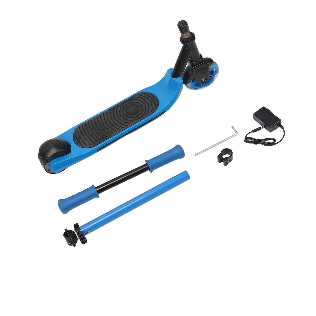 Electric Scooter Foot Brake Mechanical Brake Height Adjustable Portable Electric Scooter with 2 Flas