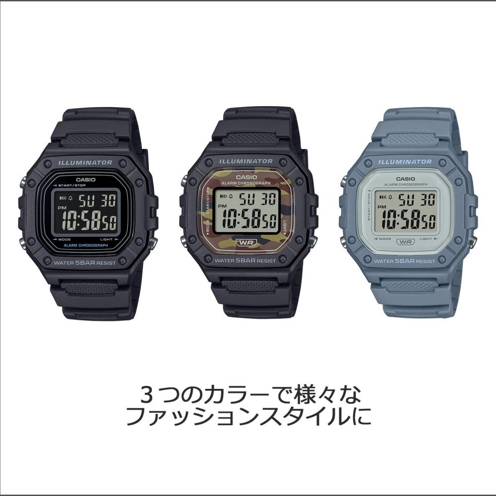 Casio [CaSio] Watch CaSio Collection [domeStic Genuine] Web Limited Model W 218h 1bjf Men S Black Black