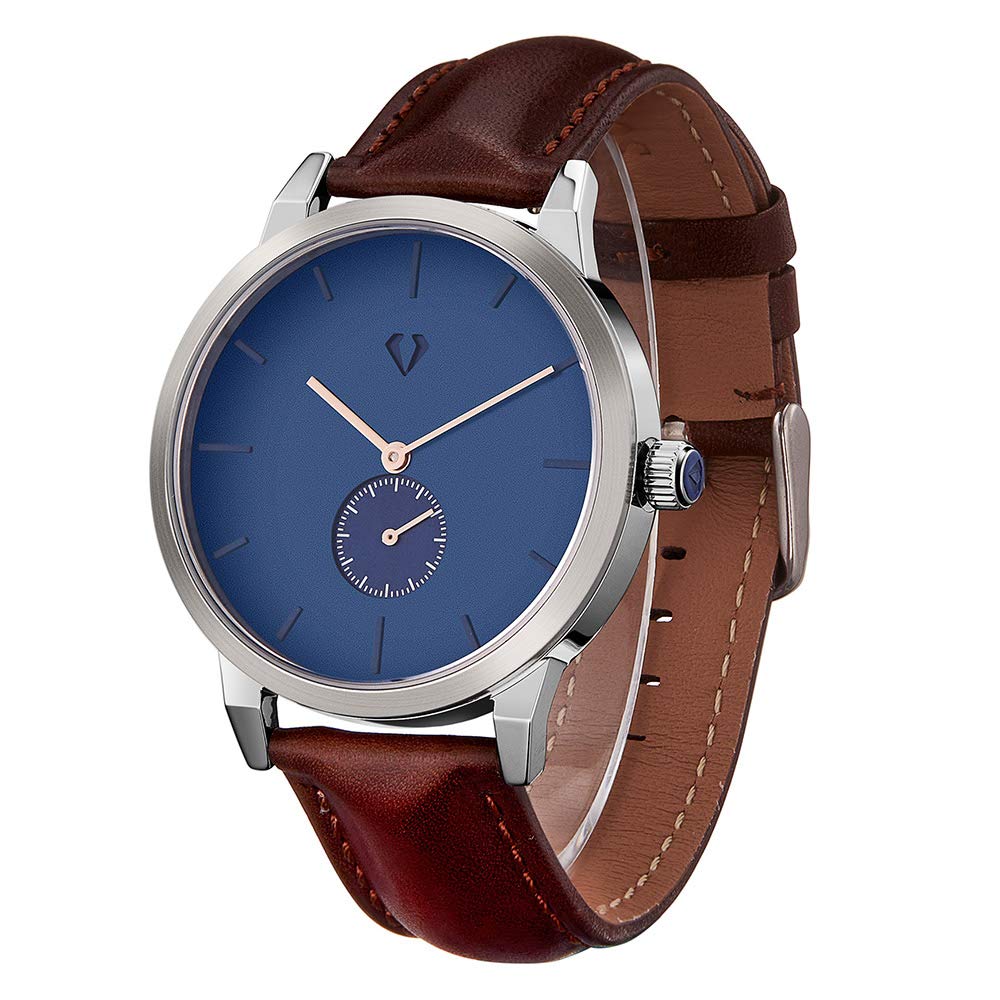 SURVAN WatchDesigner Мужские часы, Конструкция высшего уровня, Швейцарский кварцевый механизм, Сапфировое стекло, Ремешок из натуральной кожи, Водонепроницаемость 50 м