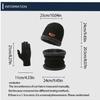2 Stück + 1 Paar Winter Warm Samt Mütze Schal Handschuhe Set Wintermützen Strickmütze Herren Und Damen Samtmütze Korallenfleece Schal Outdoor Rid