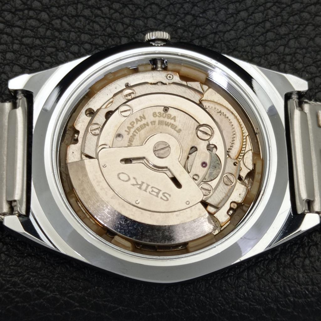 JAPAN VINTAGE REFURBISHED SEIKO 5 AUTOMATIC 6309A MENS WHITE WATCH a441325-5 Sk-a441325