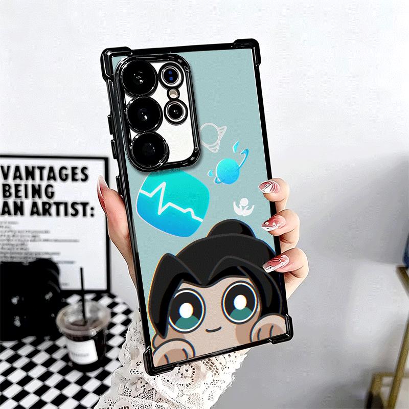 V-Valorant Cute Catoon Soft Phone Case For Samsung Galaxy S26 Ultra S25 Edge S24 FE S23 Plus S22 S21 + S20 Plating Anti-Fall Fun