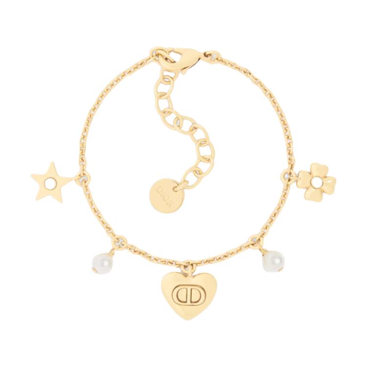 

Dior Exquisite And Modern Resin Pearl Bracelet Unisex Bracelet Gold B3045WOMRS_D301 F,Gold