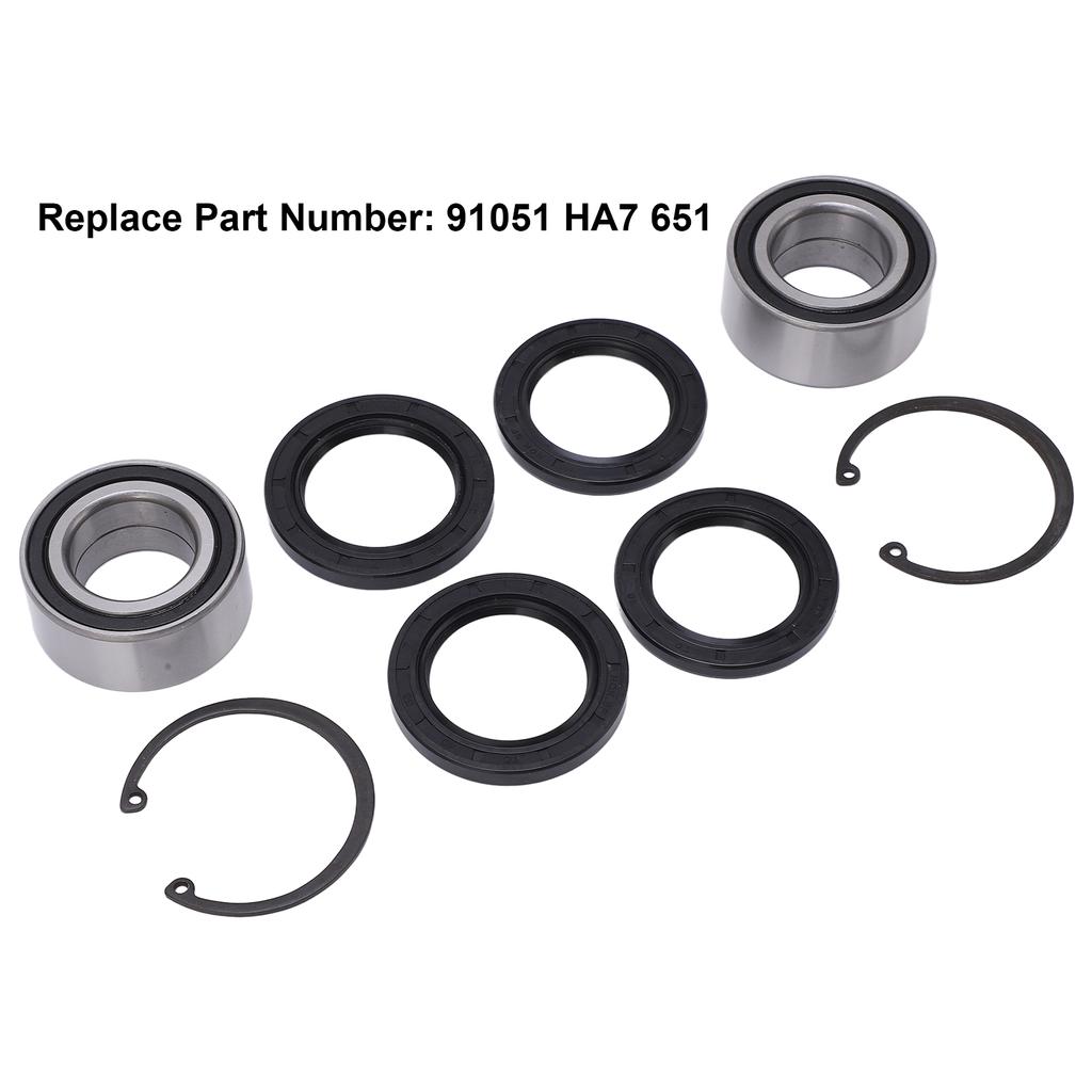 Wheel Bearings Seals Kit 91051 HA7 651 Steel ATV Wheel Bearing Replacement for TRX400 TRX450 TRX500 TRX680