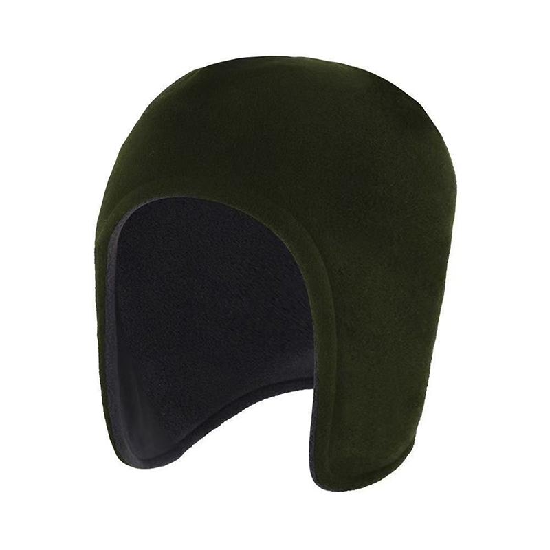 

Winter Double-Layer Fleece Hat for Outdoor Cycling Warm Ear Cover Cold Protection Thick Design for Warmth And Wind Resistance зелений