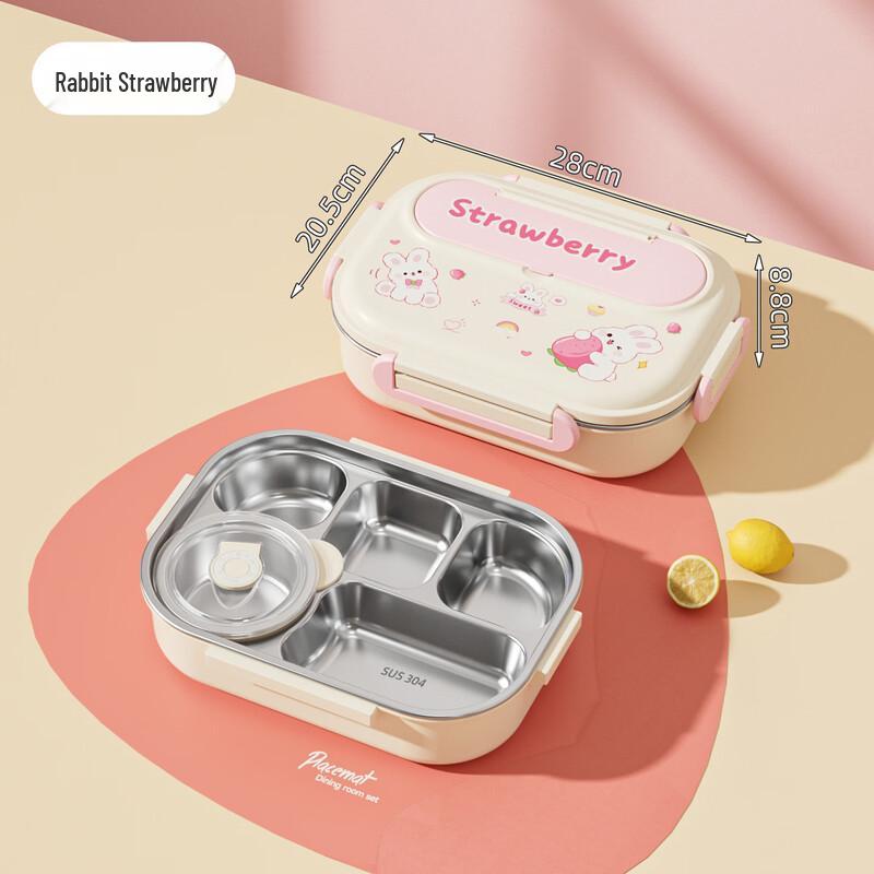 

ZISIZ 316 Stainless Steel Compartmented Lunchbox