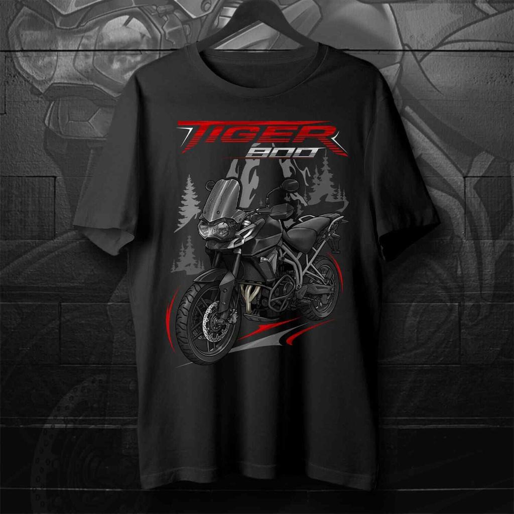 20182020 Models British Tiger 800 Motorcycle Fans TShirt 100 Cotton ONeck Short Sleeve Casual Mens Tshirt Rider Streetwear