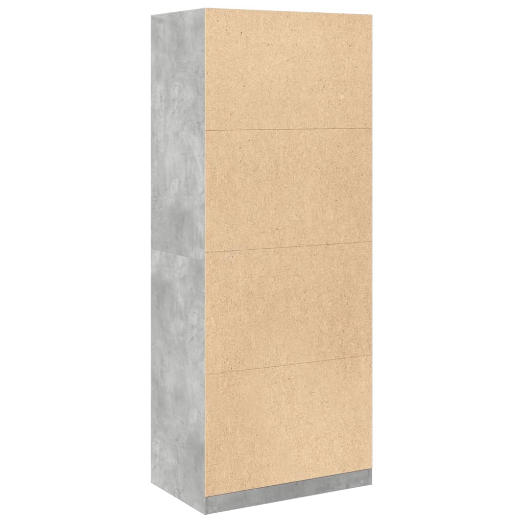 Vidaxl Wardrobe, Concrete Grey, 80X50X200 Cm