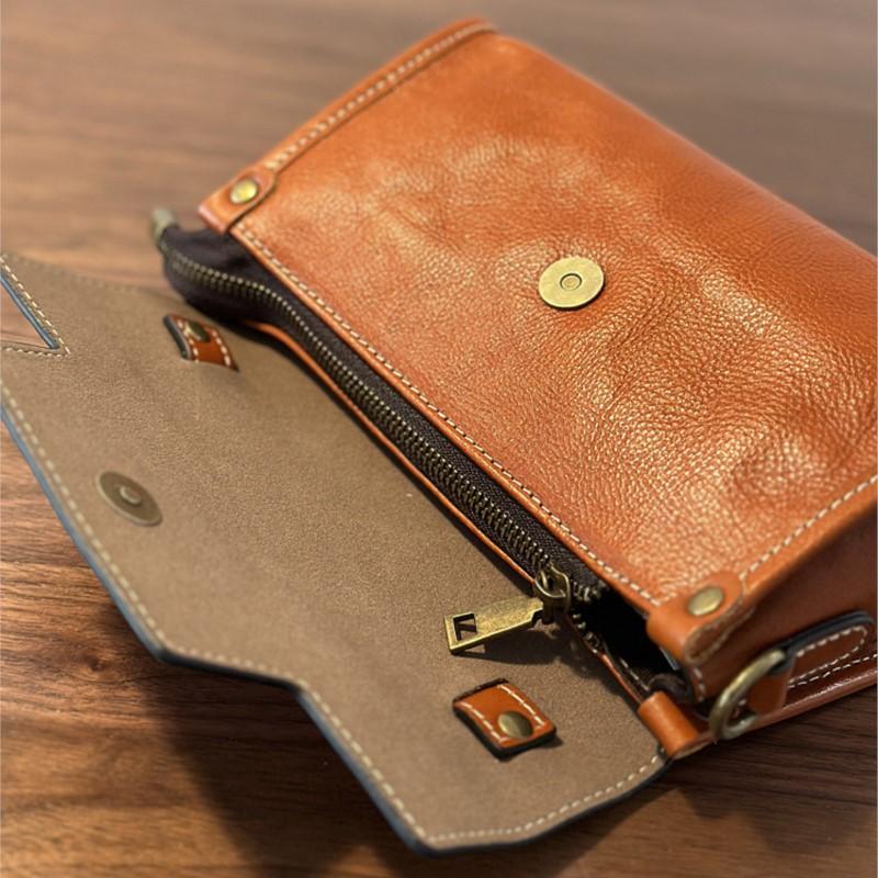 Johnature Ретро натуральная кожа маленькая сумка для женщин универсальные коровья кожа — фото 11