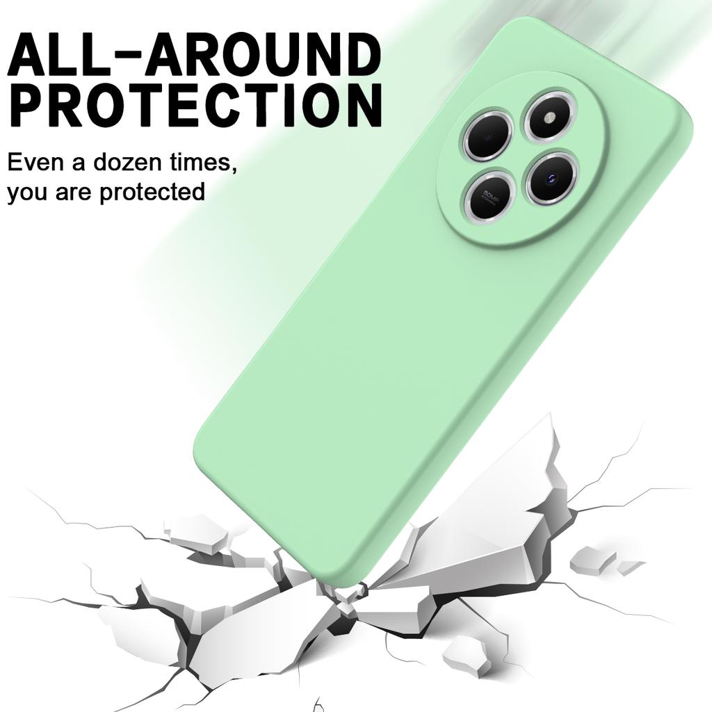For Xiaomi Poco C75 5G/Poco C75 4G/Redmi 14R 5G/14C 4G/A4 5G Case Liquid Silicone Anti-Scratch Phone Cover with Hand Strap