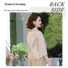 Mom's New Chinese Style Chiffon Shirt - Seven-Sleeve Top for Spring & Autumn