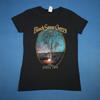 Zwarte Steenen Kersenshirt Stamboom EU Zomer 2018 Zuidelijke Rockband Dames