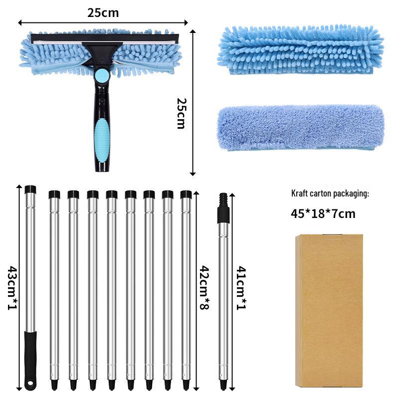 

Двусторонний стеклоочиститель с высоким подъемом: Артефакт 2-в-1: шест для сращивания и скребок для окон 3.85m (10 poles) + 2 cloth covers box pack