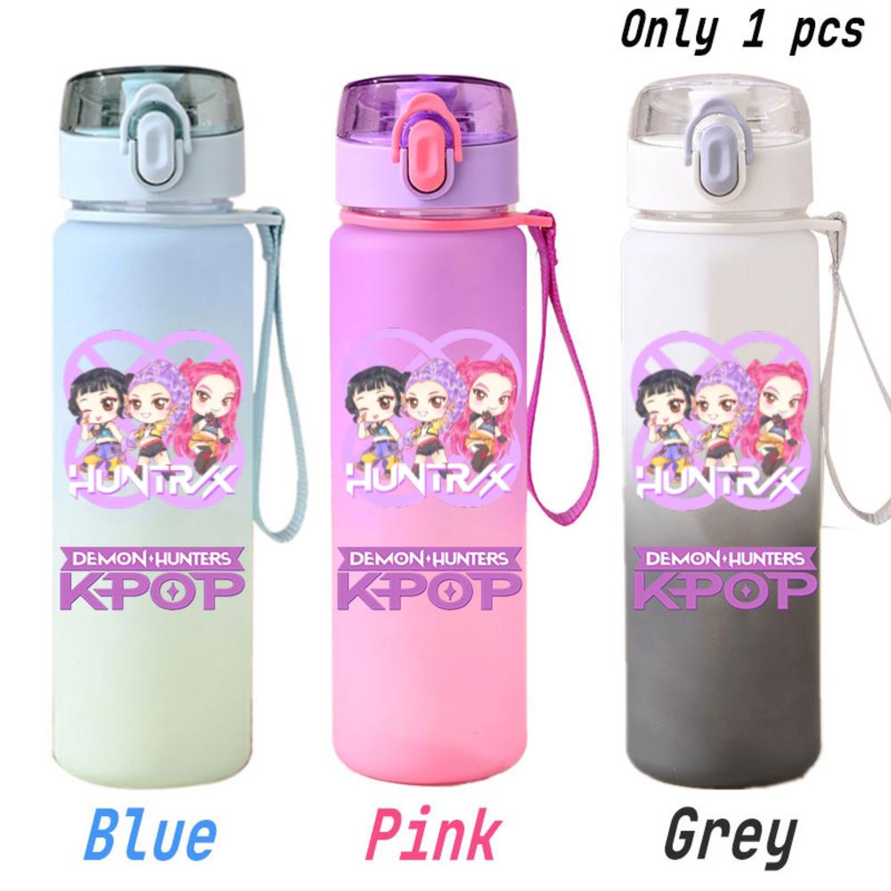 For KPOP Cup 750ML Bottle Portable Sports Kpop Plastic Anime Gradient Drinking Direct Drinking Water Cup Gourd Container