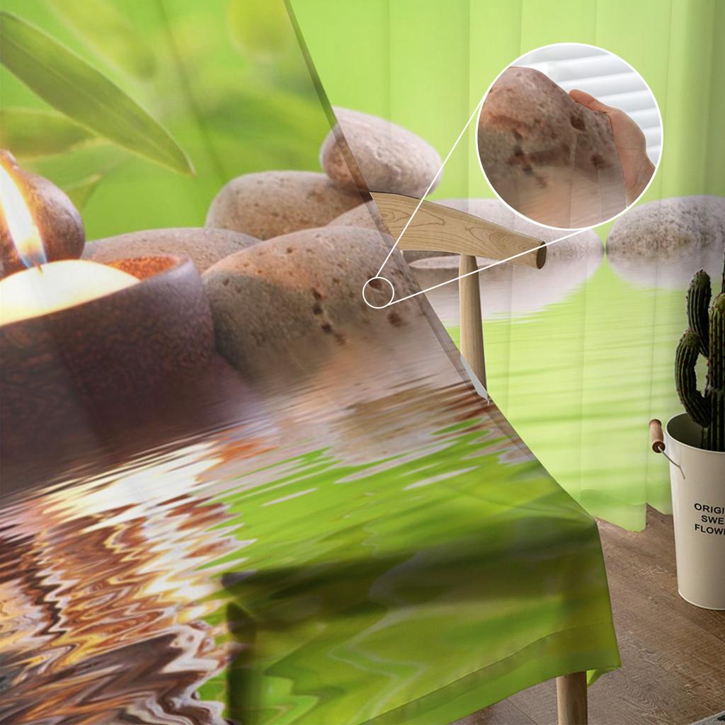 Perdele transparente pentru camera de zi Idol religios Suprafața apei Plant Dormitor Balcon Perdele Bucătărie Sufragerie Voile Perdele