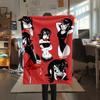 1PC Hotel Transylvania Mavis Dracula Print Flannel Blanket, High quality All Seasons, Home Decor, Warmth and Comfort, Perfect for Christmas Gifts