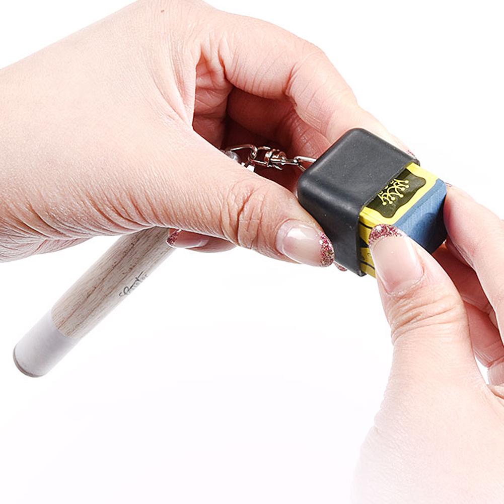 2-in-1 Billiard Chalk Holder Pricker Handheld Chalk Cover and Cue End Pricker Portable Practical Gadgets Cue Accessories