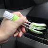 Car Air Conditioner Dashboard Brush Soft Bristle Double Head Cleaning Supplies For Car Vents Air Conditioner Roller Shutters