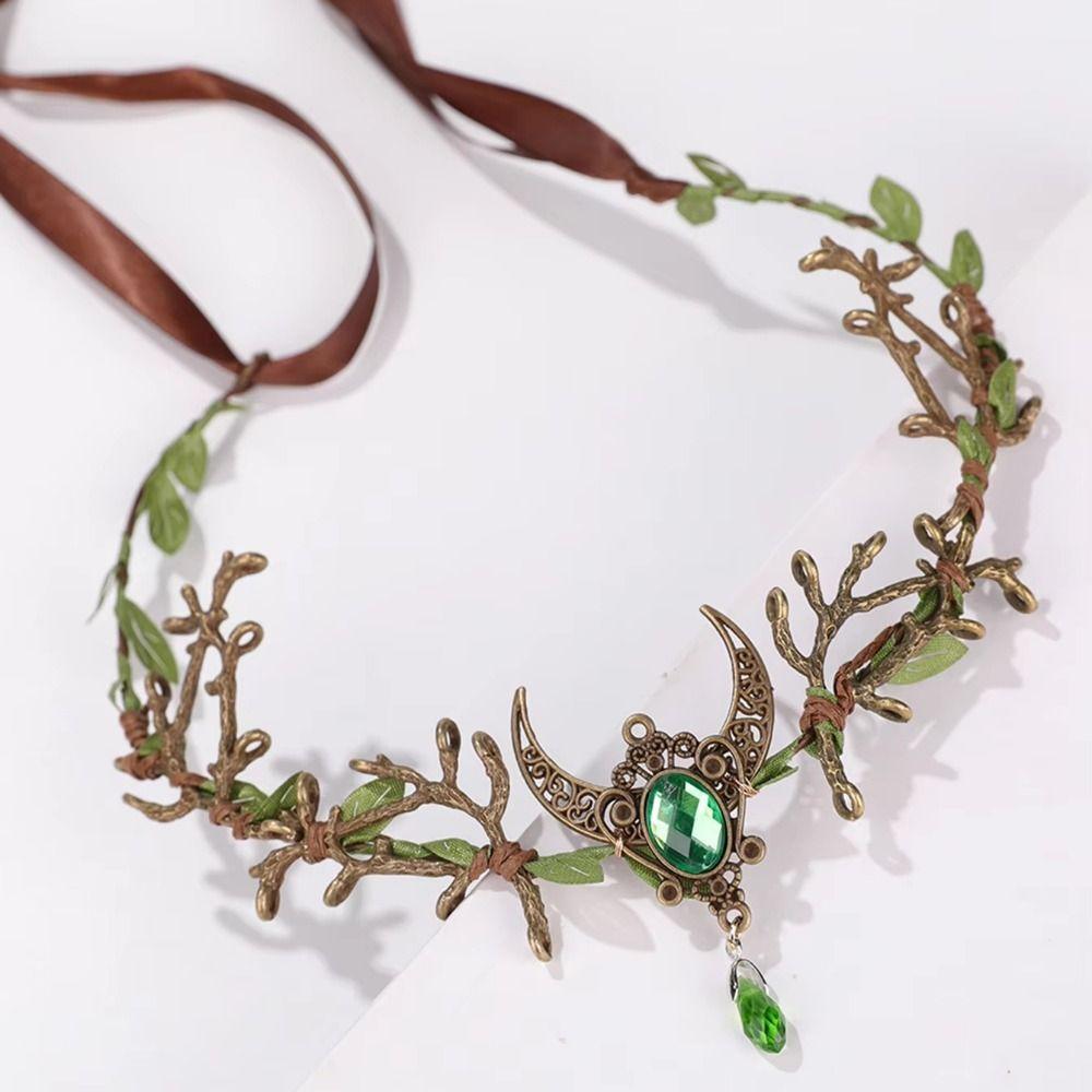Fantasy Jewelry Elf Tiara Forest Theme Fantasy Headpiece Fairy Headband  Fairy-Themed Party