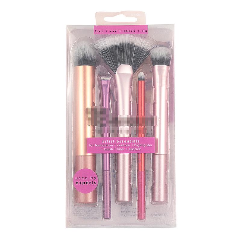 American RT Series 1997 Full Makeup Brush Set: Includes Blush, Blending, Eyeshadow Brushes, and Beauty Sponge. Exclusive.