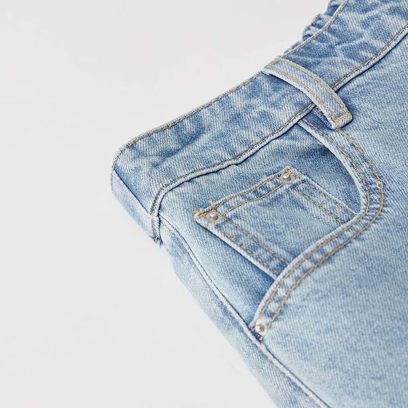 IEF Women's Plus Size Casual Denim Wide-Leg Pants