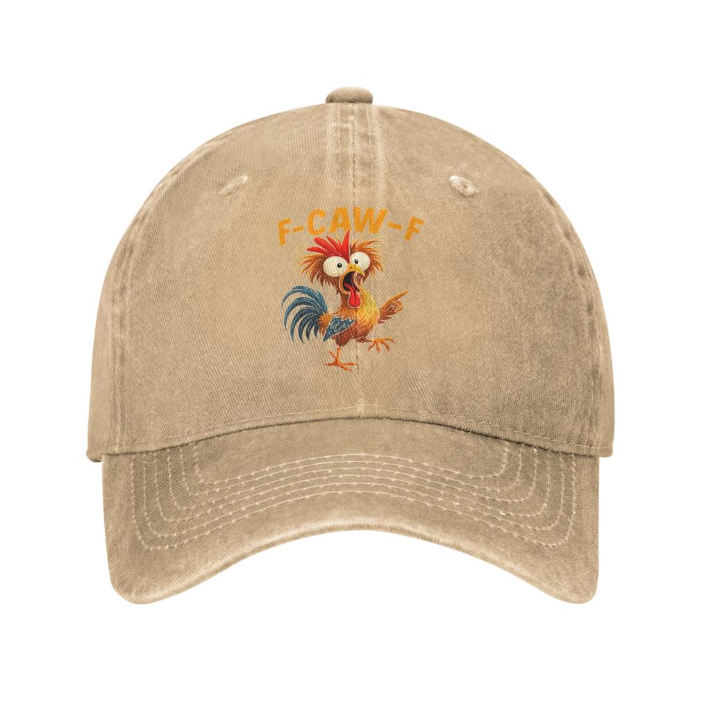 F Caw F Hahn Lustiger Vogel Fcawf Lässige Baseballkappe Sommer Trucker-Kappe Sonnenschutzkappe Unisex Herren Passform Retro-Baseballkappen