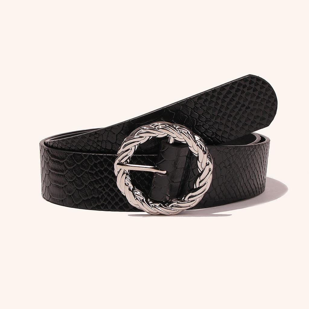 

Snake Design Pu Belt With Pin Closure For Fashionable Women And Maternity Looks