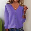 Women's Knitted Cardigan: Spring-Summer Long Sleeve Sweater, Plus Size Autumn Outerwear