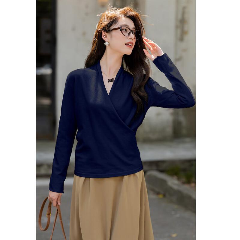 Mokana Women's V-Neck Long Sleeve Knit Sweater