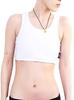 MY Creates Nabe Sports Bra Men's Bra, Shirt, Sweat-Wicking, Quick-Drying, Gynecomastia-Reducing, Chest-Flattening (XL, White)