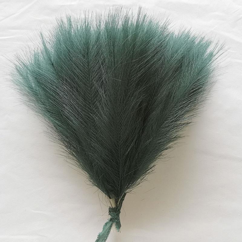 10/20 шт. Имитация тростникового пера, пампасная трава, для дома, крыльца, свадебной вечеринки, сада, украшение, ваза для цветов, аксессуары для DIY, искусственное растение 10pcs зелёный