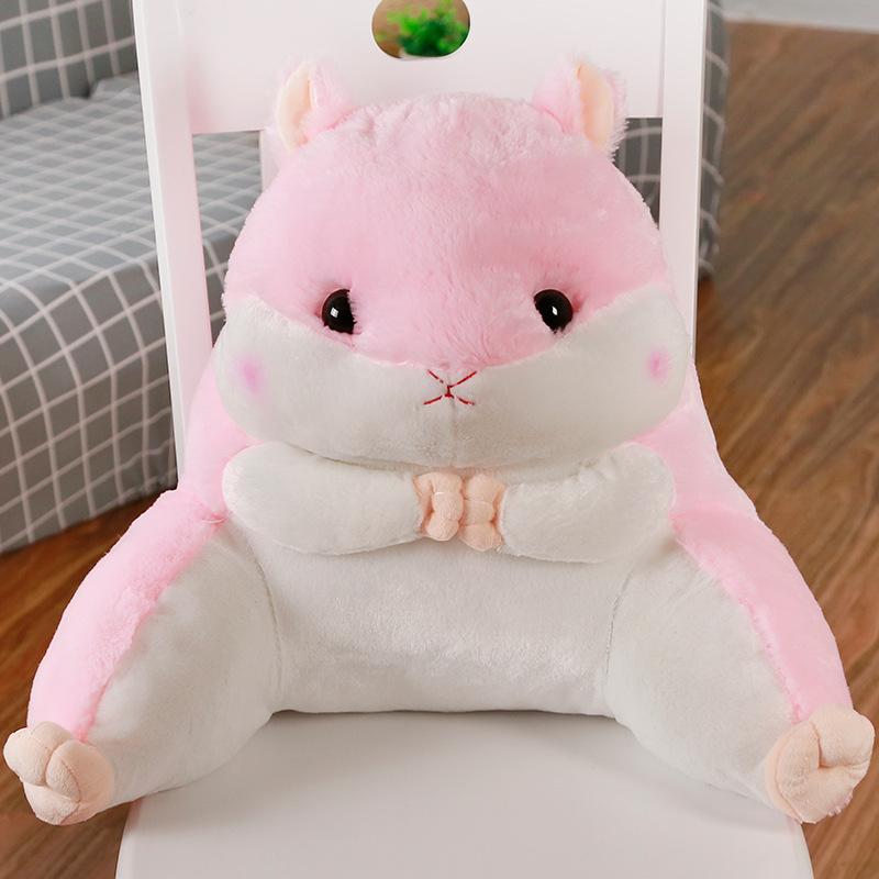 

Подушка-лежак для спины для хомяка, поддержка для отдыха спины, офисное/домашнее сиденье, подушка для спины розовый