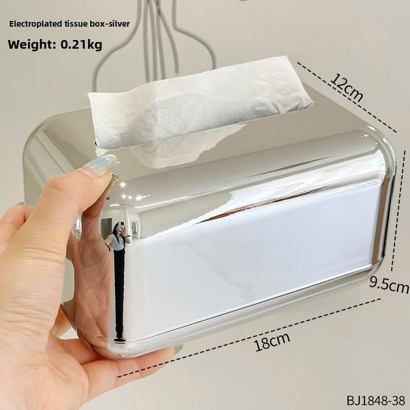 Light Luxury Plastic Tissue Box For Living Room Decor Fashion Gift