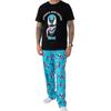 Venom Mens Approach With Caution Short-Sleeved Long Pyjama Set