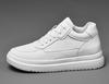 2024 Men's 10CM Height Increasing White Casual Skate Sports Shoes