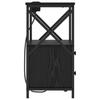 Nightstand Set of 2 Black Oak Effect 40 X 31 X 60 Cm