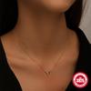 Turquoise Light Luxury Necklace Women'S Design Sense Sterling Silver Simple Tide French Temperament Advanced Sense Collarbone Chain