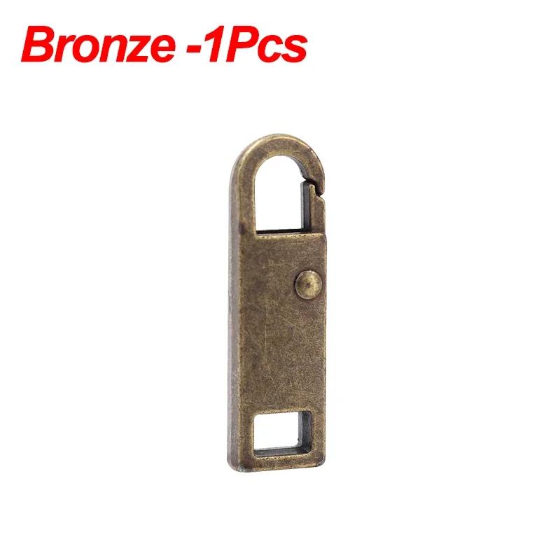 5/1Pcs Metal Zipper Pull Replacement Instant Repair Zipper Head Puller for Clothes Purse DIY Sewing Detachable Zipper Slider Tap
