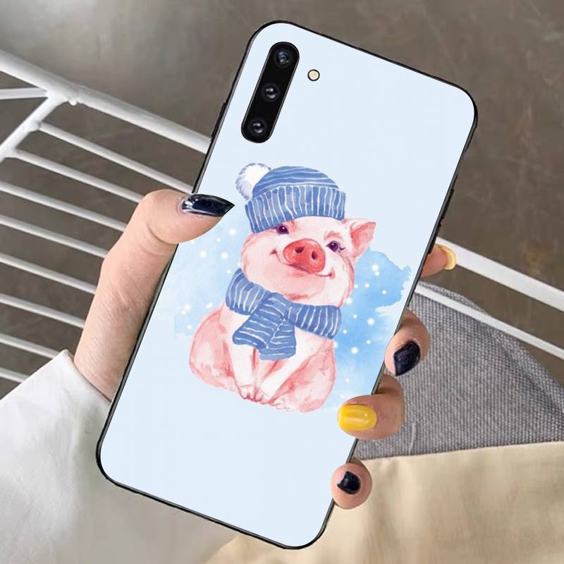 Cute Little Pet Pig Phone Case for Samsung Note 5 7 8 9 10 20 Pro Plus Lite Ultra A21 12 72
