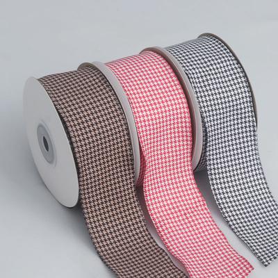 Handmade Decorative Romantic and Cozy 4cm Colorful Thousand Bird Plaid Clashing Ribbon Bow Ribbon Gift Holiday Clothing Packaging Decorative Fabrics