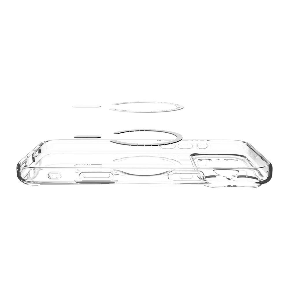 Skyddande fodral för iPhone 17 Pro Ultra Hybrid MagSafe - genomskinligt-vitt
