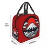 Mount Fuji And The Great Wave Off Kanagawa Insulated Lunch Bag for Women Children Portable Food Boxes Thermal Lunch Box Tote