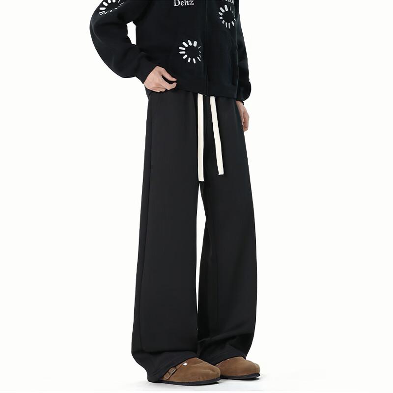 Wassup Sohot Men's Fleece-Lined Straight-Leg Sweatpants