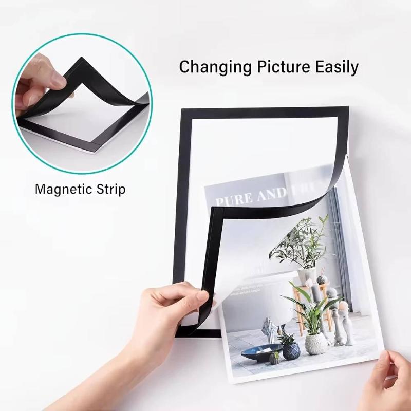 Magnetic Wall Frame Self-Adhesive Removable for Photos Notes Posters Display Bedroom Office Wall Decor