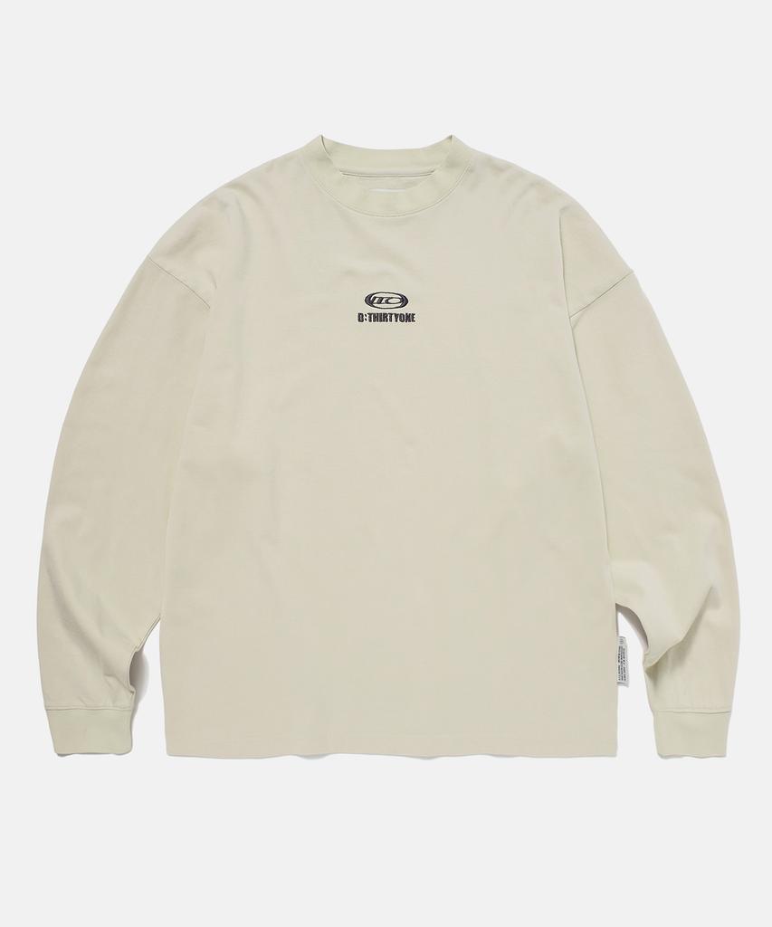 DTHIRTYONE Dto Embroidered Long-Sleeve T-Shirt (Sand Beige)