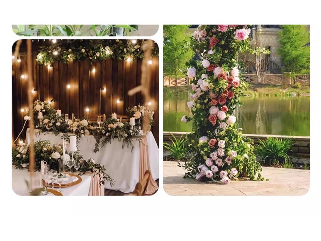 Künstliche Rosenranke zur Rohr- und Drahtdekoration