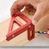 Aluminum Alloy Triangle Ruler with Angle Finder and Scriber