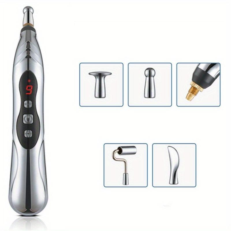 1set 5-in-1Electronic Acupuncture Pen Electric Meridians Therapy Heal Massager Meridian Energy Pen Relief Pain Tools