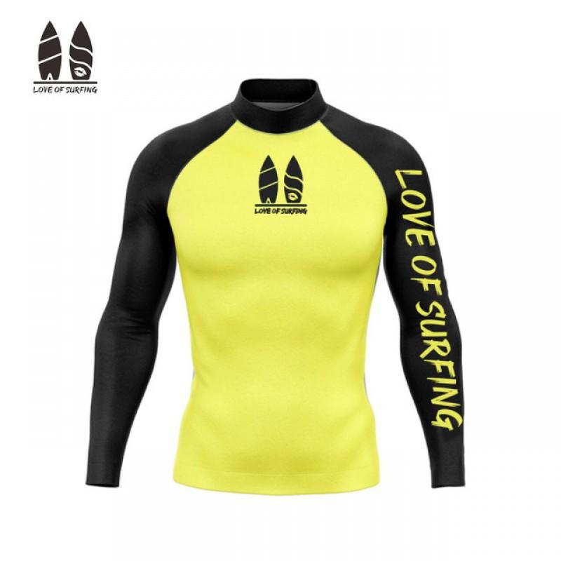 

T-shirt Surfing Suit UPF50 Sunscreen Beach Swimsuit Diving Jellyfish Long Sleeve Split Top 4XL