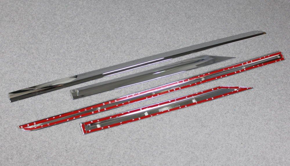 RUIQ Toyota New Prius PHV Exclusive Exterior Chrome Plated Side Door Under Moulding Exclusively Designed for TOYOTA PRIUS PHV 52 Series (ZVW52)